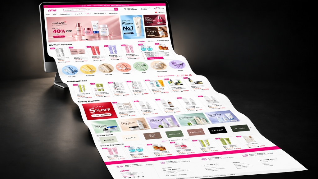 CEOUL Skin Care E-commerce Website
